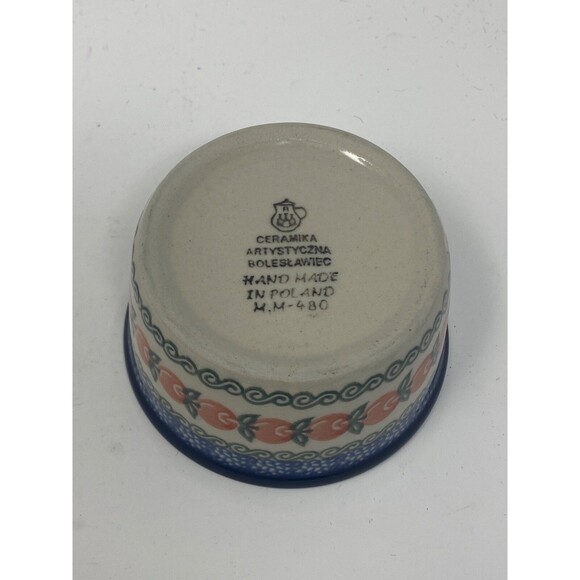 Ceramika Artystyczna Boleslawiec Ramekin Bowl Rare Apple Pattern 409 - Picture 4 of 4